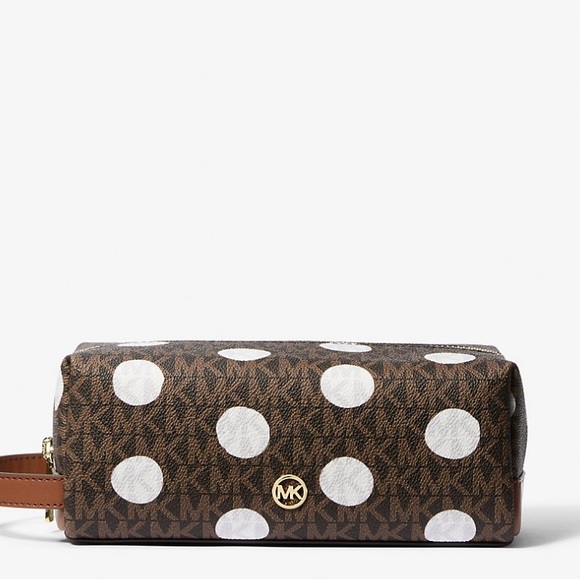 MICHAEL KORS Jet Set Polka Dot Signature Logo Travel Kit - Picture 1 of 4